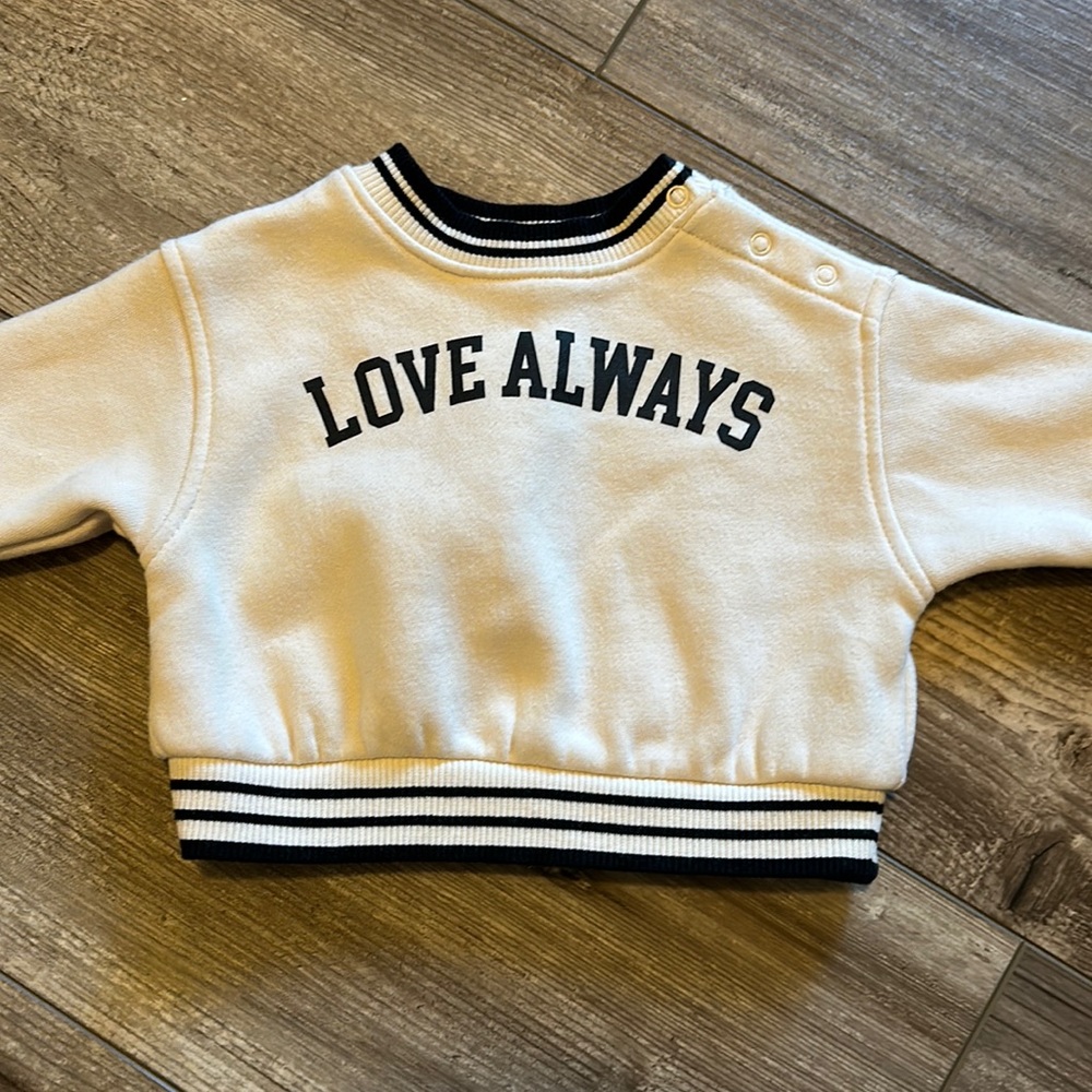 Love Always Cat + Jack Newborn Sweatshirt